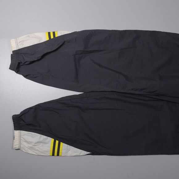 VTG Adidas Vintage Windbreaker Nylon Track Pants Dk Gray Mens Large x 32 - Picture 4 of 8